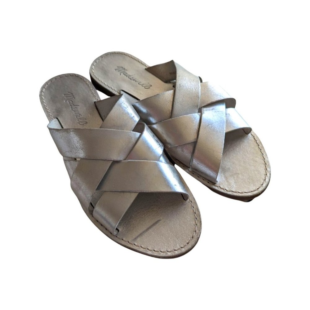 MADEWELL - BOARDWALK SANDALS - SILVER - 6 1/2